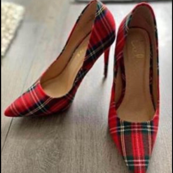 Lulus Plaid Heels - Picture 2 of 3